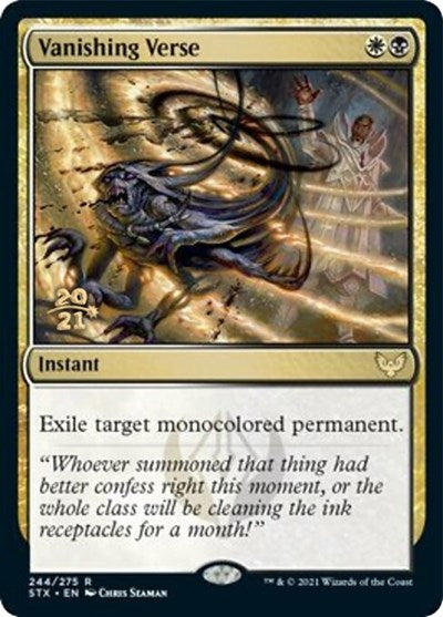 Vanishing Verse [Strixhaven: School of Mages Prerelease Promos] | Good Games Cannington