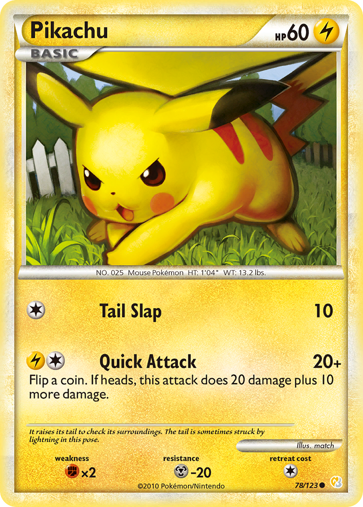 Pikachu (78/123) [HeartGold & SoulSilver: Base Set] | Good Games Cannington