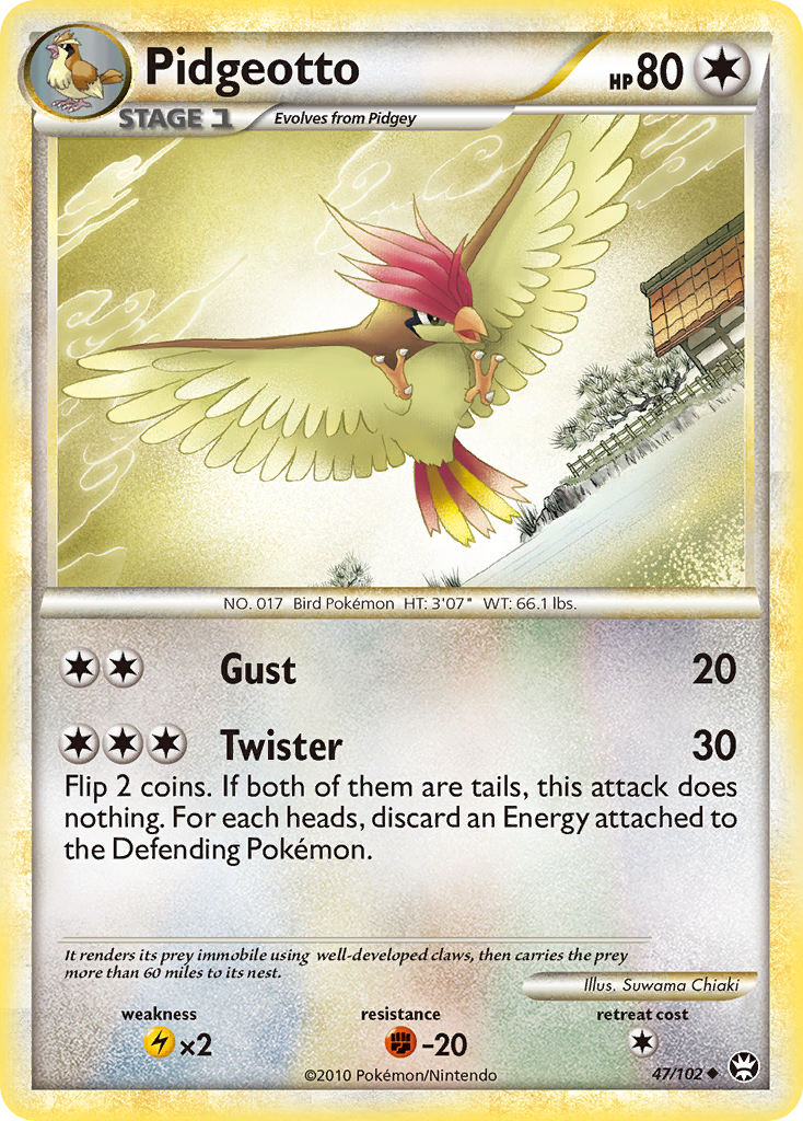 Pidgeotto (47/102) [HeartGold & SoulSilver: Triumphant] | Good Games Cannington