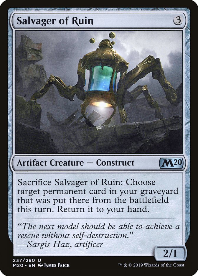 Salvager of Ruin [Core Set 2020] | Good Games Cannington