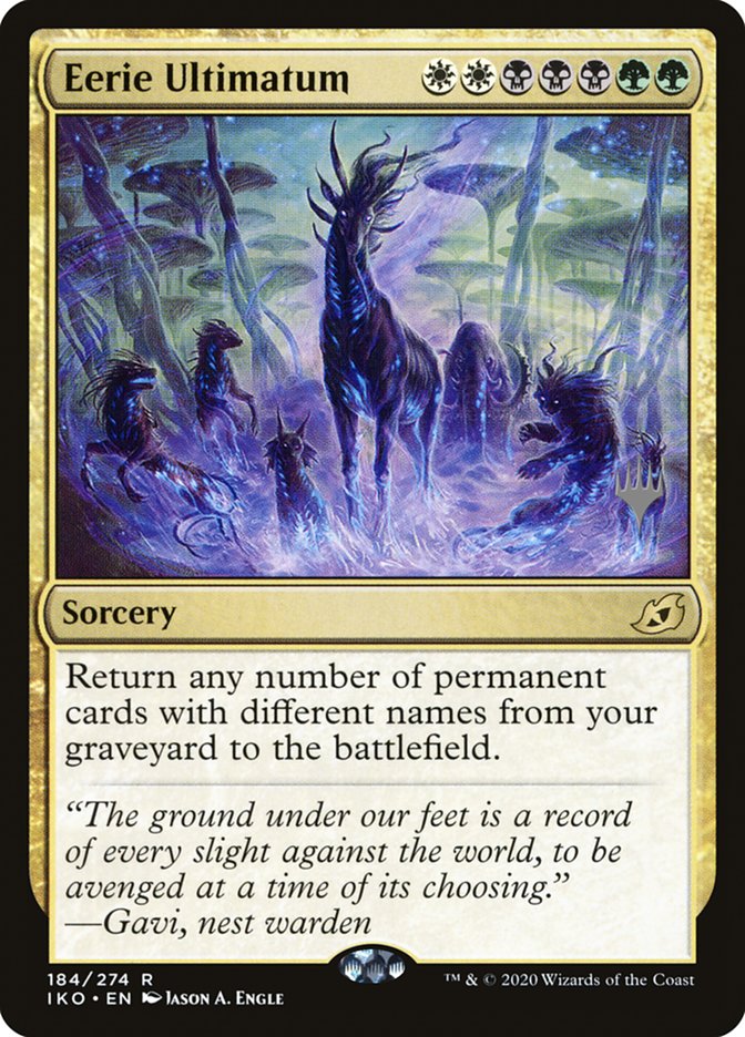 Eerie Ultimatum (Promo Pack) [Ikoria: Lair of Behemoths Promos] | Good Games Cannington
