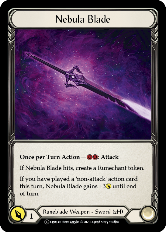 Nebula Blade [U-CRU139-RF] Unlimited Rainbow Foil | Good Games Cannington