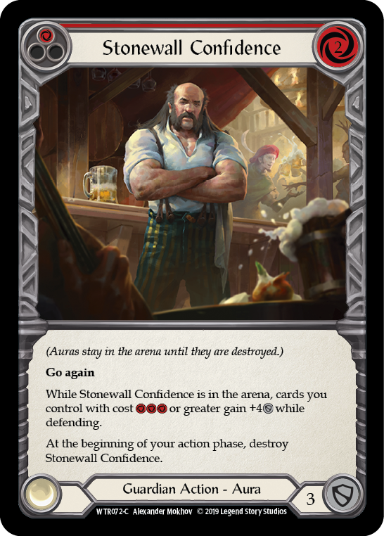 Stonewall Confidence (Red) [WTR072-C] Alpha Print Rainbow Foil | Good Games Cannington