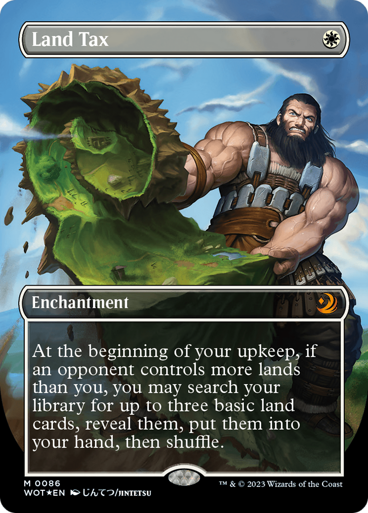 Land Tax (Anime Borderless) (Confetti Foil) [Wilds of Eldraine: Enchanting Tales] | Good Games Cannington