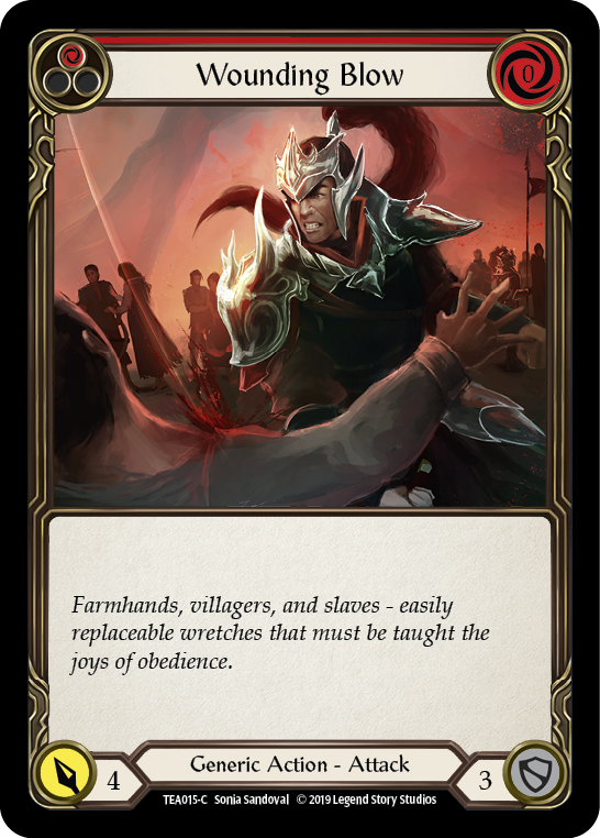 Wounding Blow (Red) [TEA015-C] 1st Edition Normal | Good Games Cannington