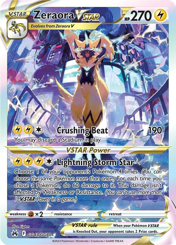 Zeraora VSTAR (GG43/GG70) [Sword & Shield: Crown Zenith] | Good Games Cannington