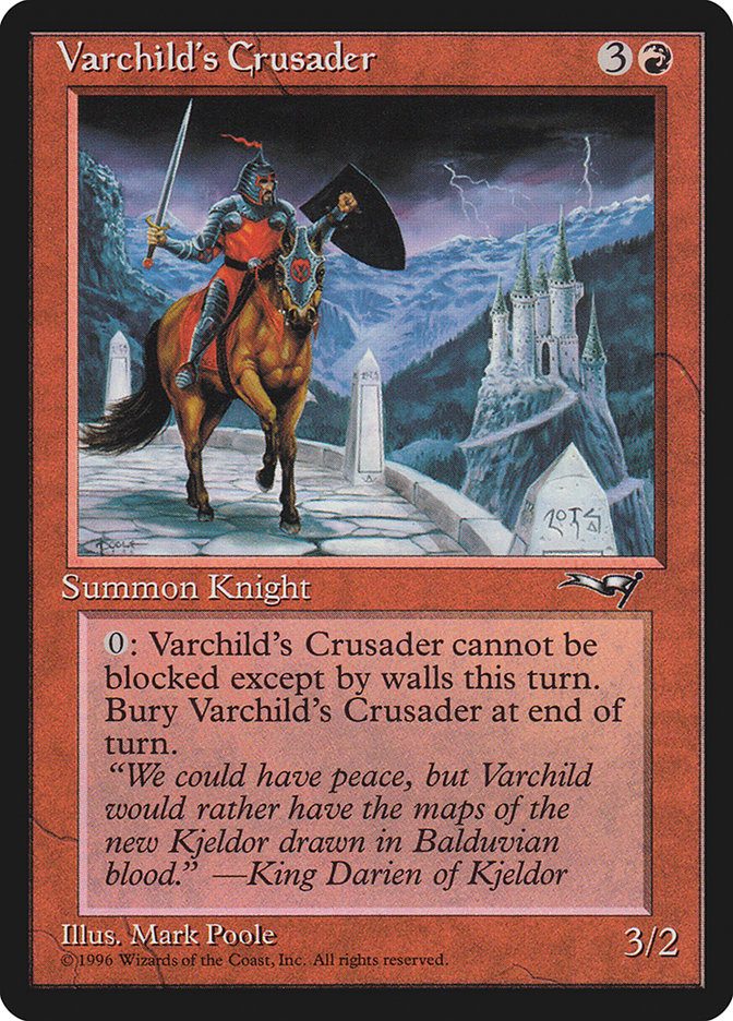 Varchild's Crusader (Brown Horse) [Alliances] | Good Games Cannington