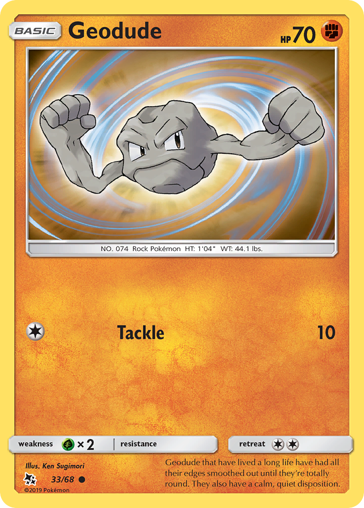 Geodude (33/68) [Sun & Moon: Hidden Fates] | Good Games Cannington