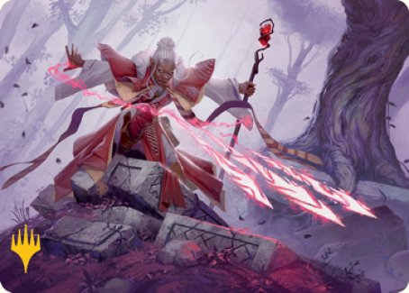 Magic Missile Art Card (Gold-Stamped Signature) [Dungeons & Dragons: Adventures in the Forgotten Realms Art Series] | Good Games Cannington