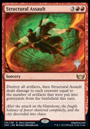 Structural Assault (Promo Pack) [Streets of New Capenna Promos] | Good Games Cannington