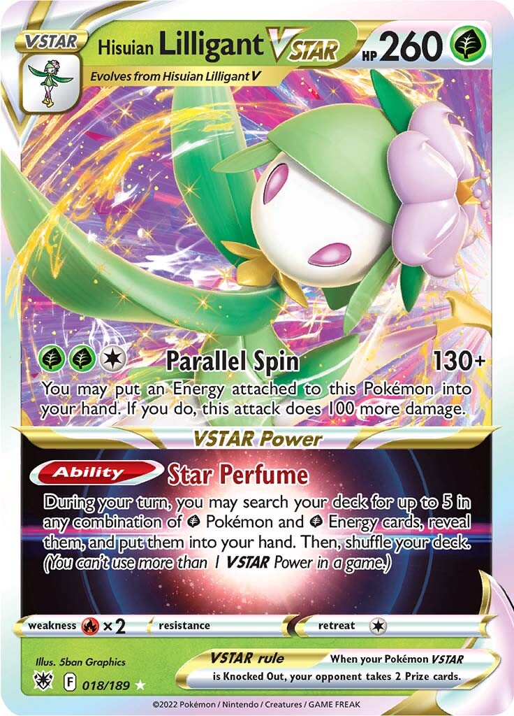 Hisuian Lilligant VSTAR (018/189) [Sword & Shield: Astral Radiance] | Good Games Cannington