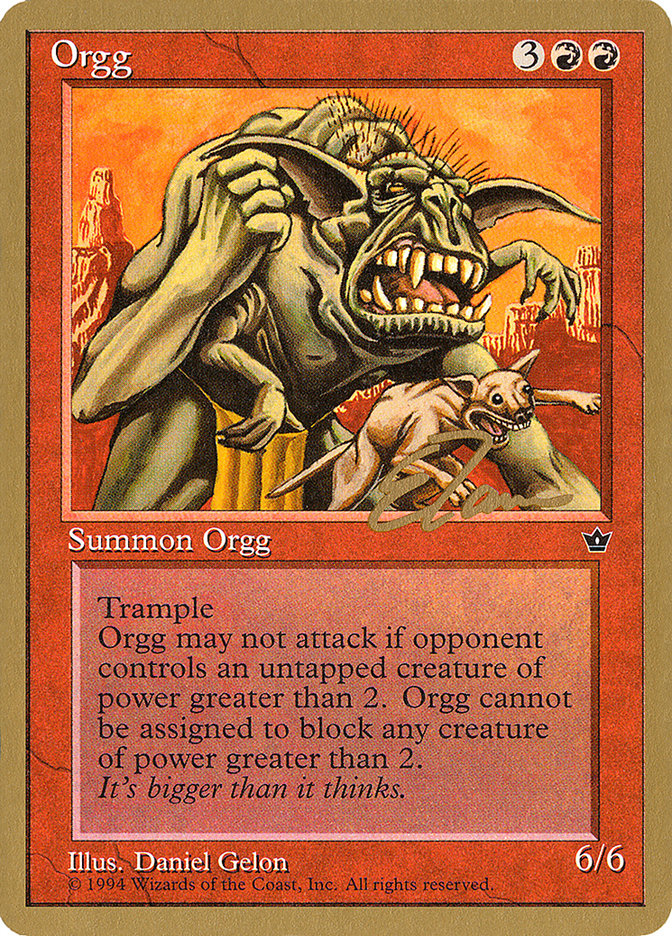 Orgg (Eric Tam) [Pro Tour Collector Set] | Good Games Cannington