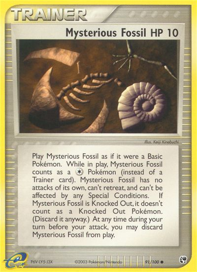 Mysterious Fossil (91/100) [EX: Sandstorm] | Good Games Cannington
