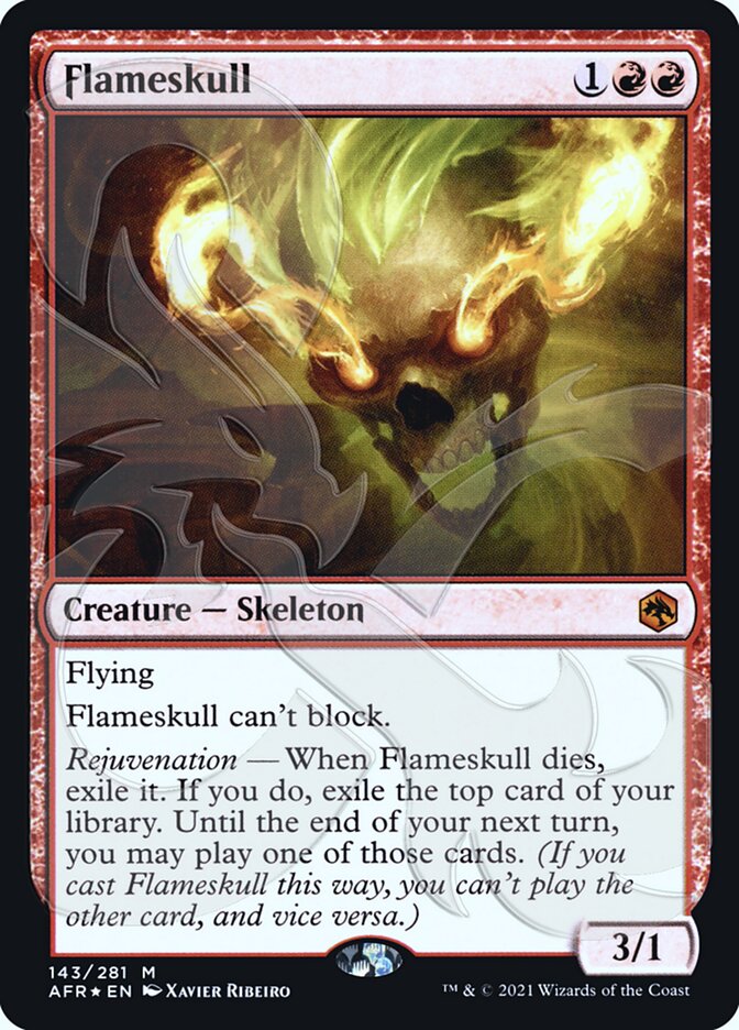 Flameskull (Ampersand Promo) [Dungeons & Dragons: Adventures in the Forgotten Realms Promos] | Good Games Cannington