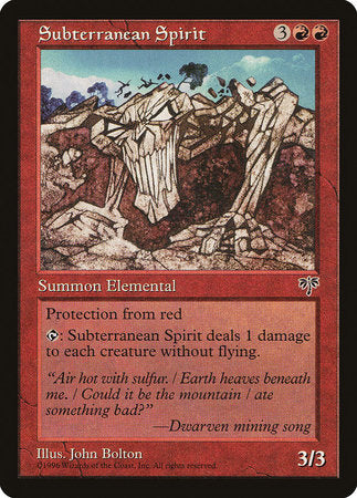 Subterranean Spirit [Mirage] | Good Games Cannington