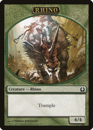 Rhino Token [Return to Ravnica Tokens] | Good Games Cannington