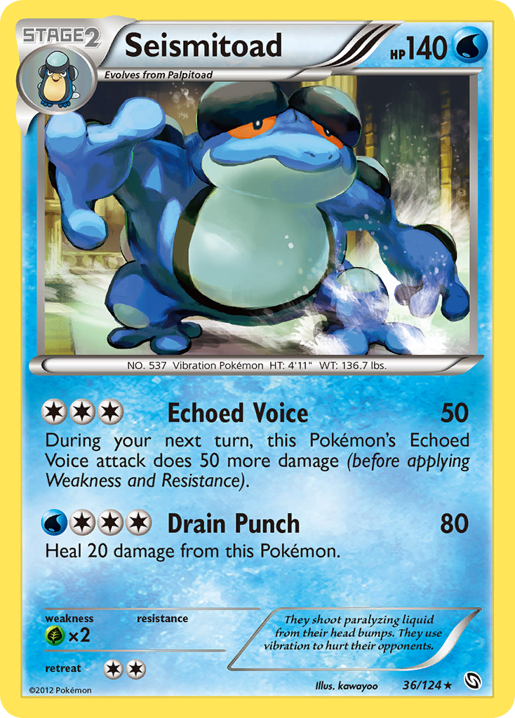 Seismitoad (36/124) [Black & White: Dragons Exalted] | Good Games Cannington
