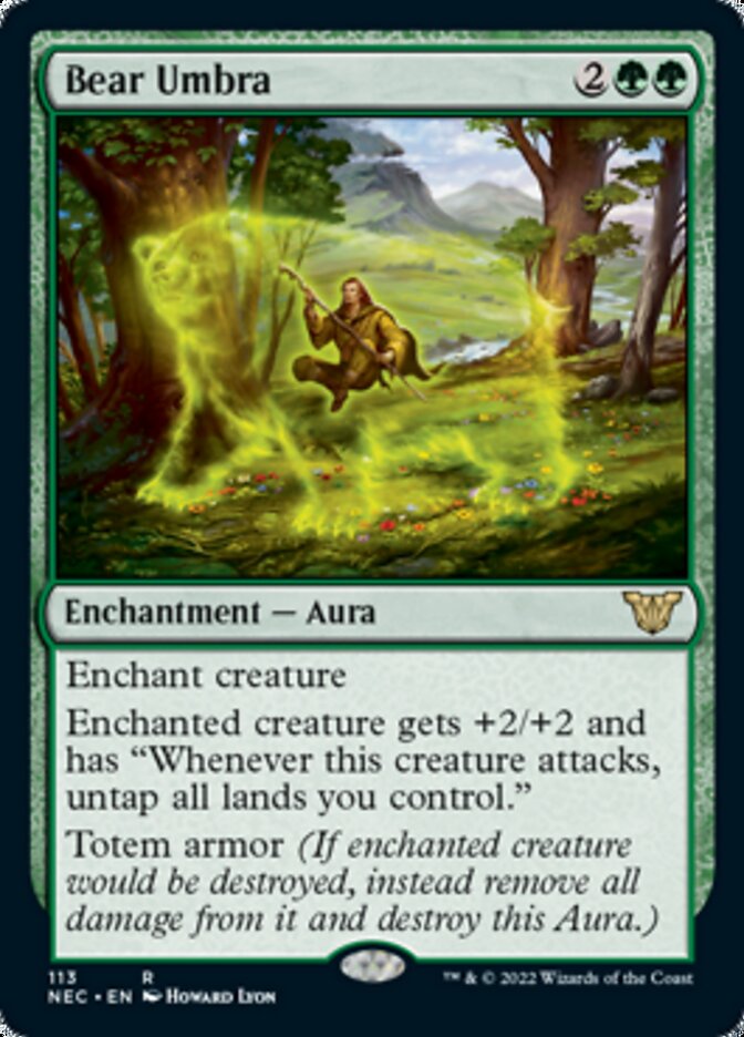 Bear Umbra [Kamigawa: Neon Dynasty Commander] | Good Games Cannington