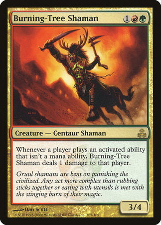 Burning-Tree Shaman [Guildpact] | Good Games Cannington