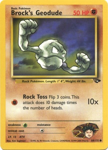 Brock's Geodude (68/132) [Gym Challenge Unlimited] | Good Games Cannington