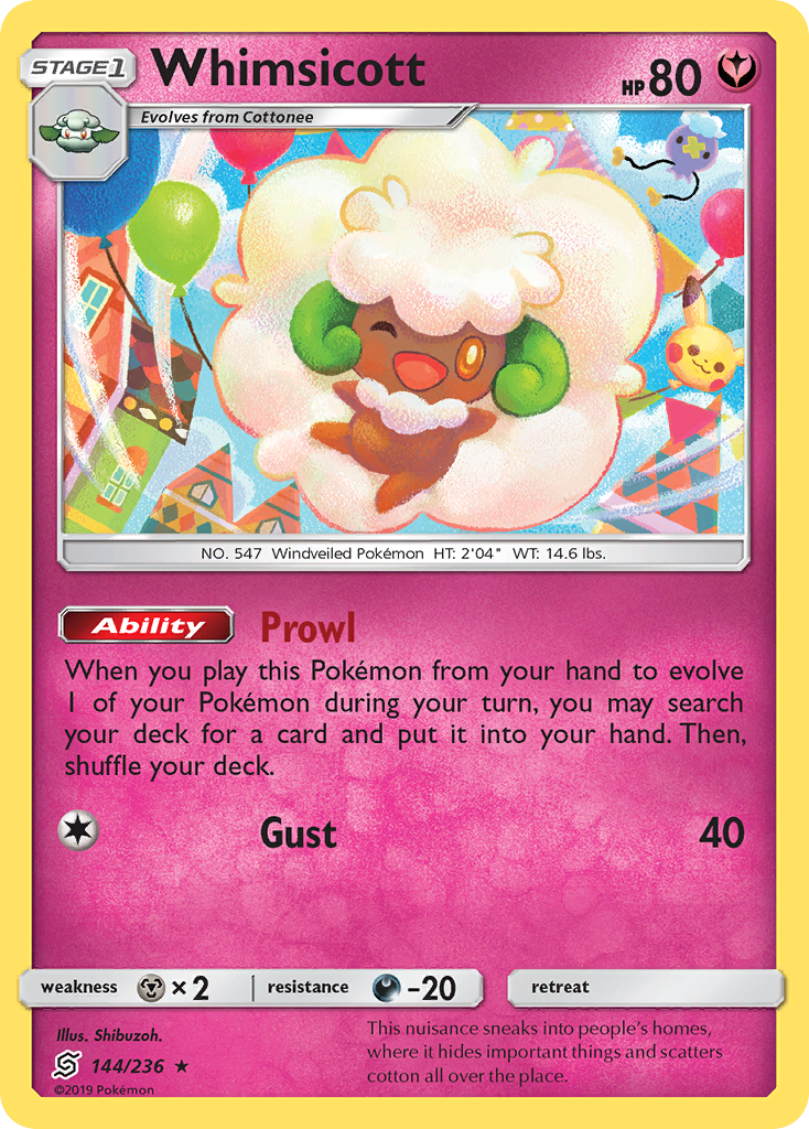 Whimsicott (144/236) [Sun & Moon: Unified Minds] | Good Games Cannington