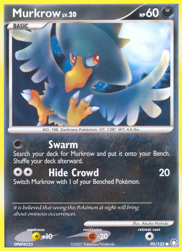 Murkrow (90/123) [Diamond & Pearl: Mysterious Treasures] | Good Games Cannington