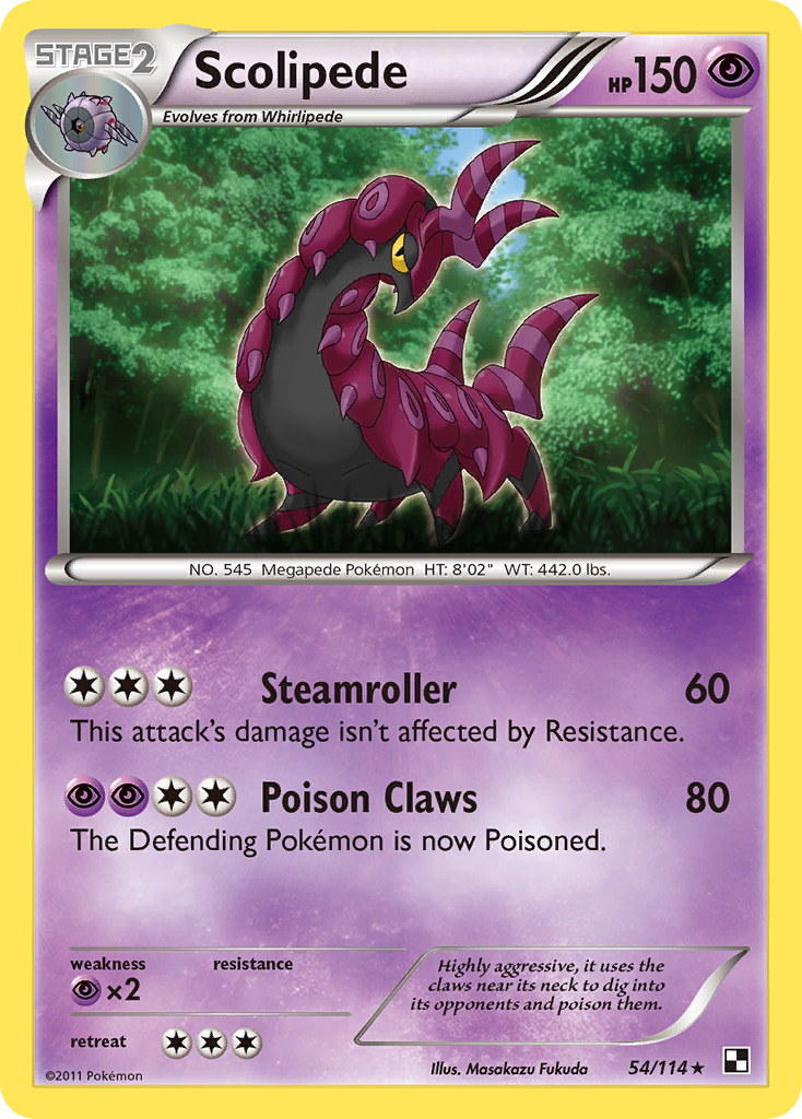 Scolipede (54/114) [Black & White: Base Set] | Good Games Cannington