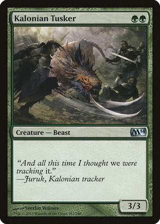 Kalonian Tusker [Magic 2014] | Good Games Cannington