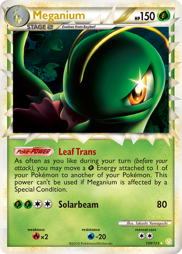 Meganium (109/123) [HeartGold & SoulSilver: Base Set] | Good Games Cannington