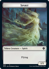 Bird // Spirit Double-Sided Token [Starter Commander Decks] | Good Games Cannington