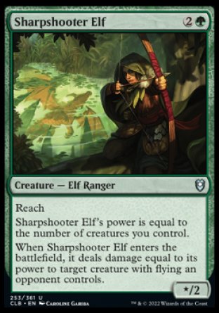 Sharpshooter Elf [Commander Legends: Battle for Baldur's Gate] | Good Games Cannington