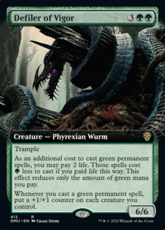 Defiler of Vigor (Extended Art) [Dominaria United] | Good Games Cannington