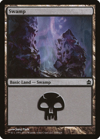 Swamp (308) [Commander 2011] | Good Games Cannington
