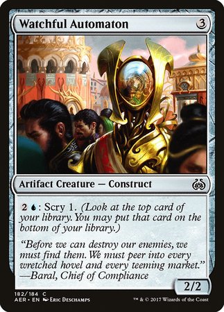 Watchful Automaton [Aether Revolt] | Good Games Cannington