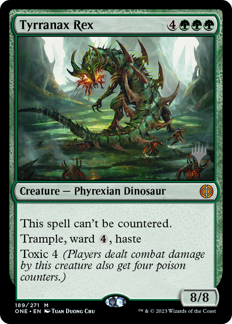 Tyrranax Rex (Promo Pack) [Phyrexia: All Will Be One Promos] | Good Games Cannington