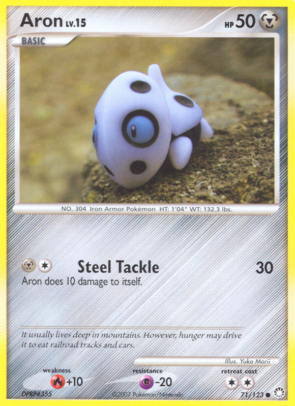 Aron (71/123) [Diamond & Pearl: Mysterious Treasures] | Good Games Cannington