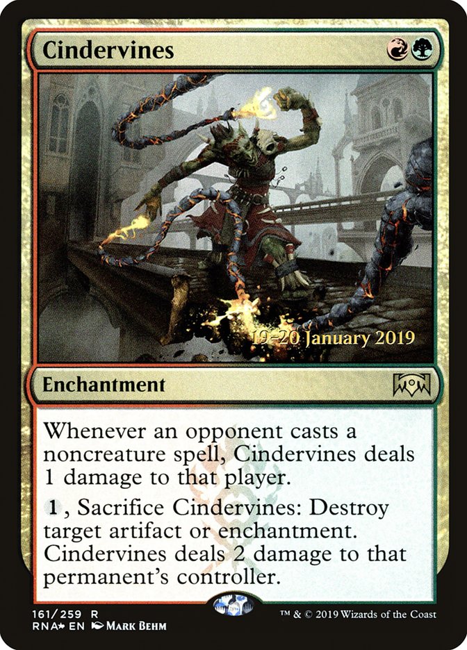 Cindervines [Ravnica Allegiance Prerelease Promos] | Good Games Cannington