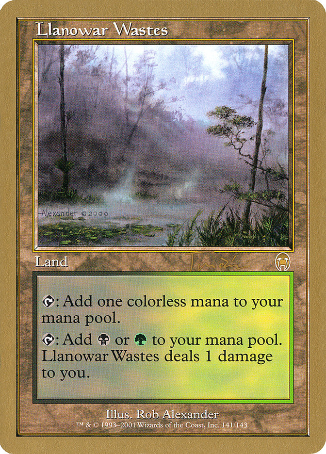 Llanowar Wastes (Jan Tomcani) [World Championship Decks 2001] | Good Games Cannington