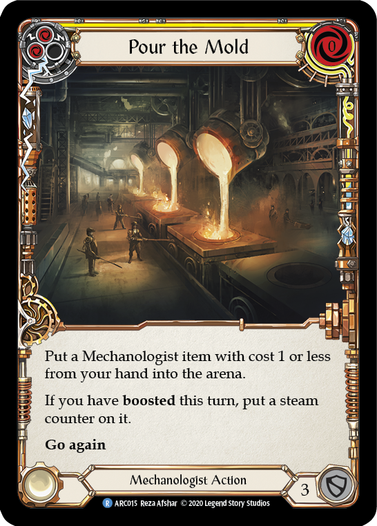 Pour the Mold (Yellow) [U-ARC015] Unlimited Rainbow Foil | Good Games Cannington