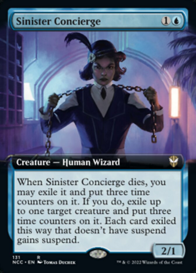 Sinister Concierge (Extended Art) [Streets of New Capenna Commander] | Good Games Cannington