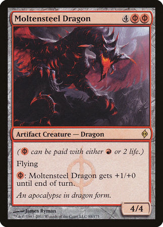 Moltensteel Dragon [New Phyrexia] | Good Games Cannington