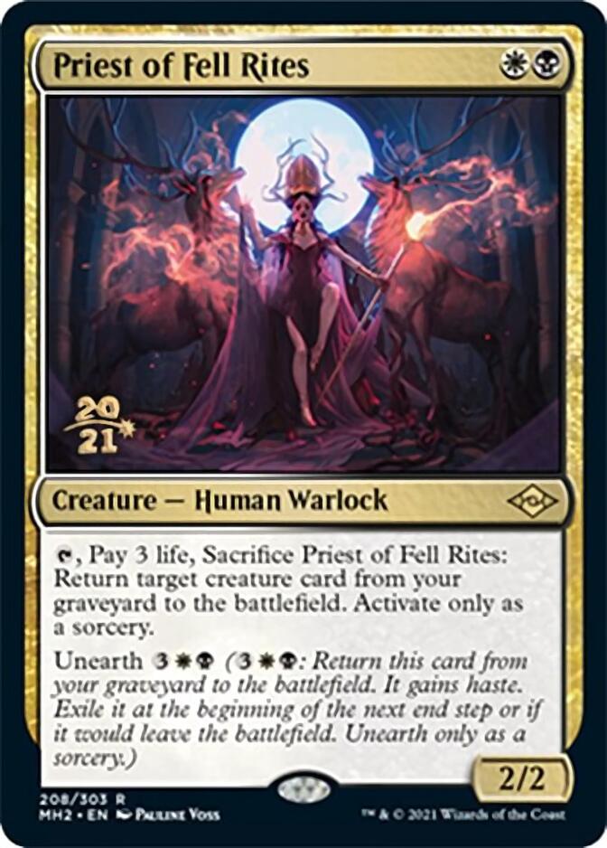Priest of Fell Rites [Modern Horizons 2 Prerelease Promos] | Good Games Cannington