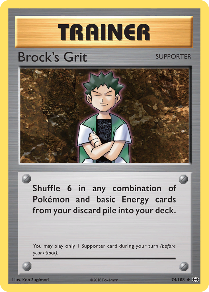 Brock's Grit (74/108) [XY: Evolutions] | Good Games Cannington