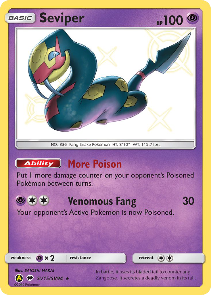 Seviper (SV15/SV94) [Sun & Moon: Hidden Fates - Shiny Vault] | Good Games Cannington