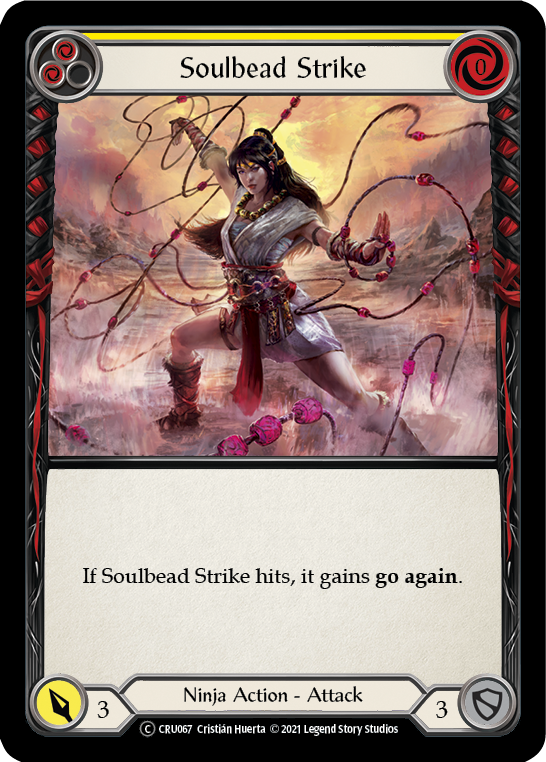 Soulbead Strike (Yellow) [U-CRU067] Unlimited Normal | Good Games Cannington