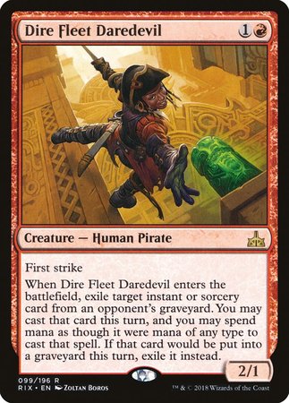 Dire Fleet Daredevil [Rivals of Ixalan] | Good Games Cannington