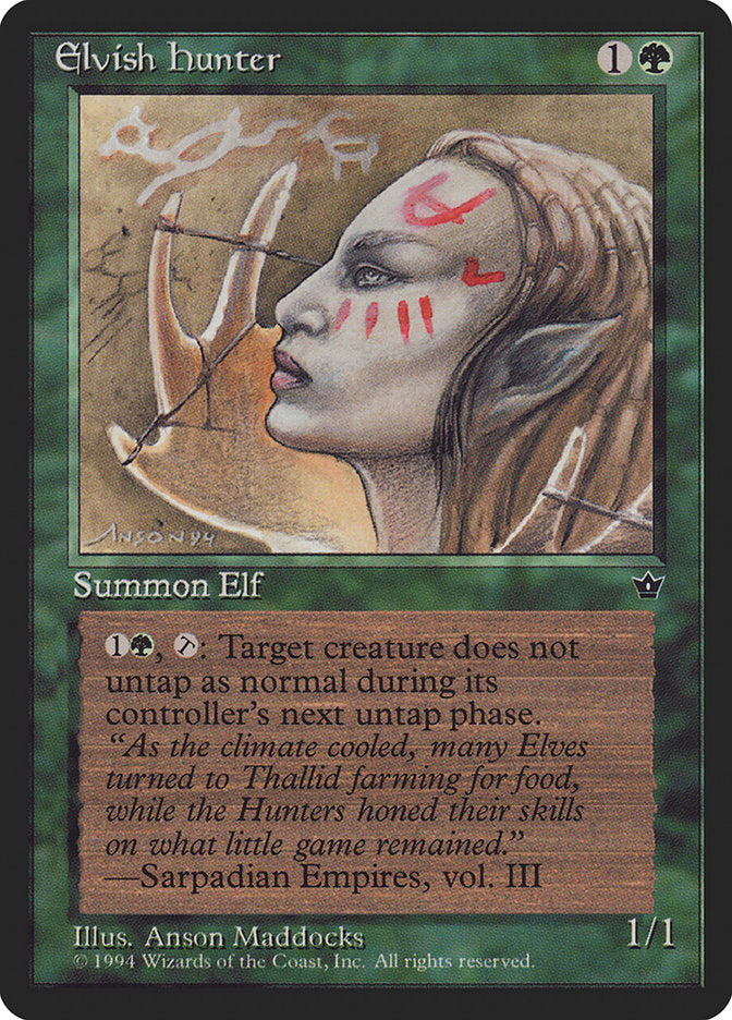 Elvish Hunter (Anson Maddocks) [Fallen Empires] | Good Games Cannington