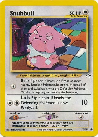 Snubbull (74/111) [Neo Genesis Unlimited] | Good Games Cannington