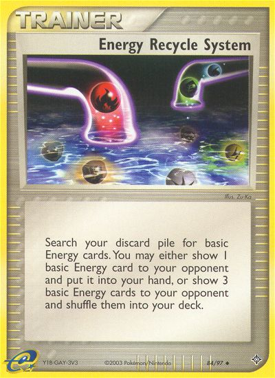 Energy Recycle System (84/97) [EX: Dragon] | Good Games Cannington