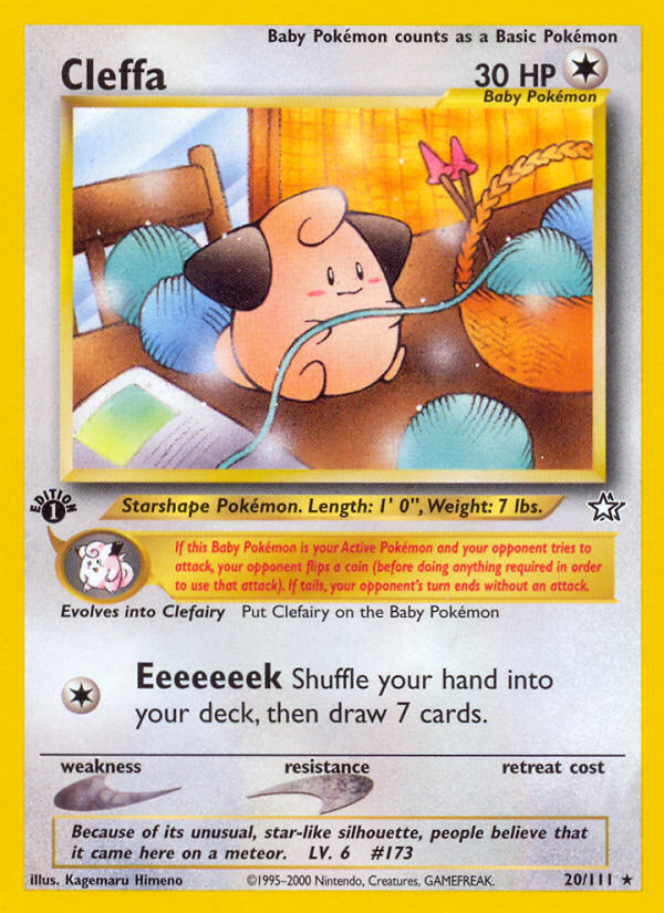 Cleffa (20/111) [Neo Genesis 1st Edition] | Good Games Cannington